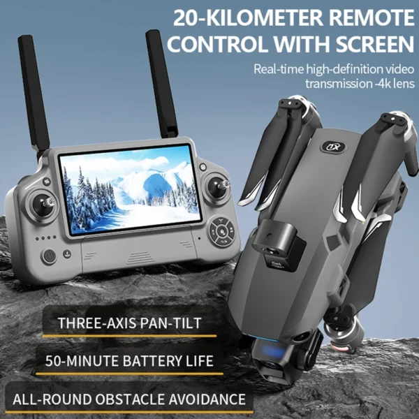 S880 Aerial Photography Fishing Drone with Touch Remote Control 8K Camera 3-Axis Gimbal Night Shooting Obstacle Avoid GPS Return - Image 3