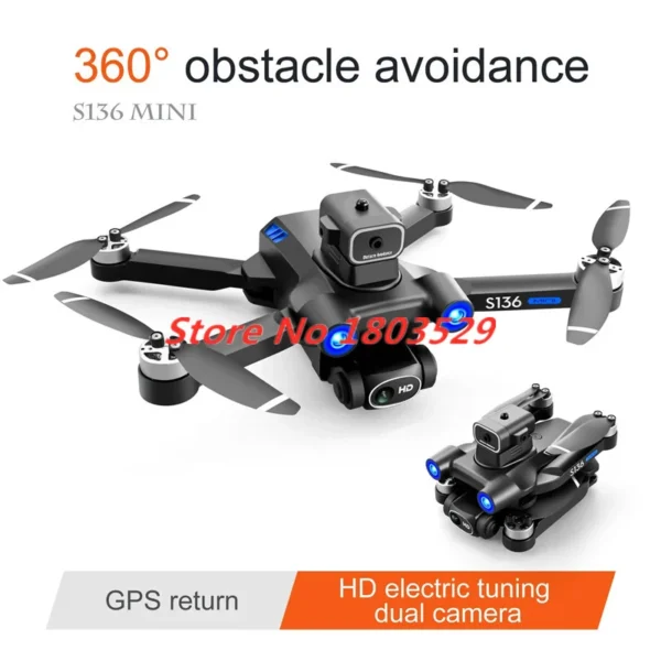 Professional GPS Obstacle Avoidance Drone Brushless Motor 4K Dual Camera Optical Flow Localization Quadcopter Boy Kid Toy Gifts - Image 4