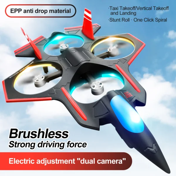 S152 Pro Drone Remote Control Foam Brushless Shatterproof Flow Electric Adjustment Dual Camera 4K FPV Night Light Dron - Image 4