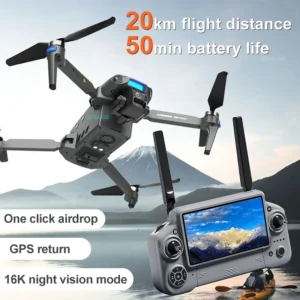 S880 Flagship Drone 8K Dual Cameras 3-Axis Gimbal 5G FPV GPS Return TouchScreen RC Obstacle Avoidance Optical Flow Hovering Dron
