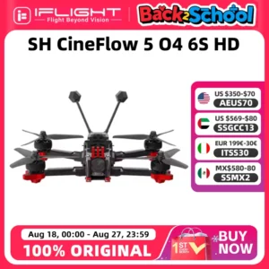 iFlight CineFlow 5 O4 6S HD 5inch Drone BNF with XING2 2207 2050KV motor / O4 Air Unit Pro for FPV cinematic freestyle