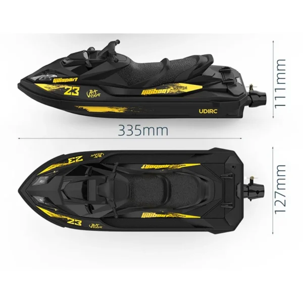 UDI023 RC Speedboat 2.4G Jet Spray RC Boat Remote Control Ship Waterproof Self-Righting LED Lights RTR High-Speed Models Toys - Image 4